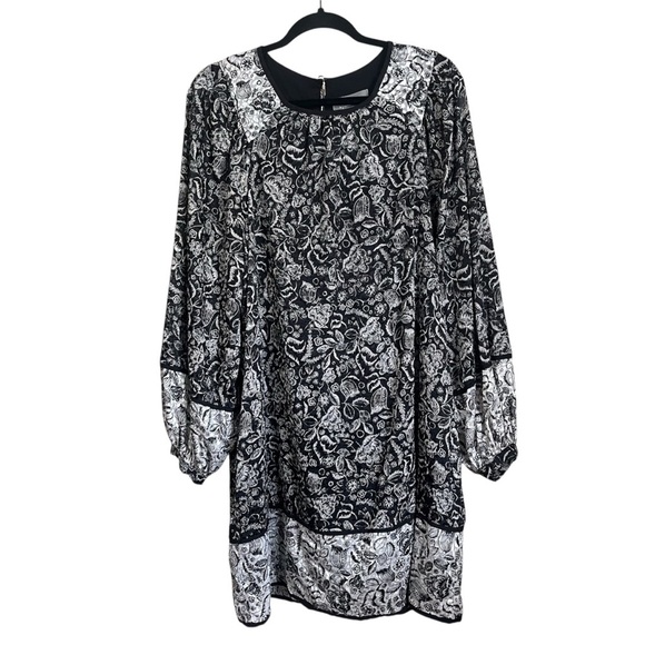 Anthropologie Susanne Tunic Dress Black Long Sleeve Size Medium - Picture 3 of 9